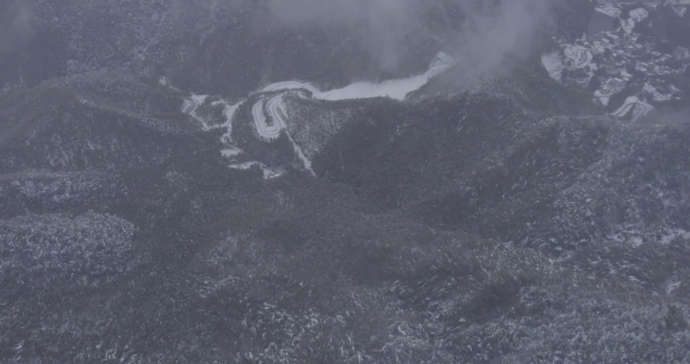 雪域径山寺视频素材