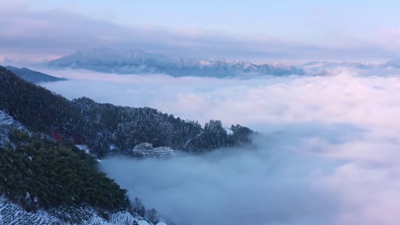 雪山云海大景视频素材