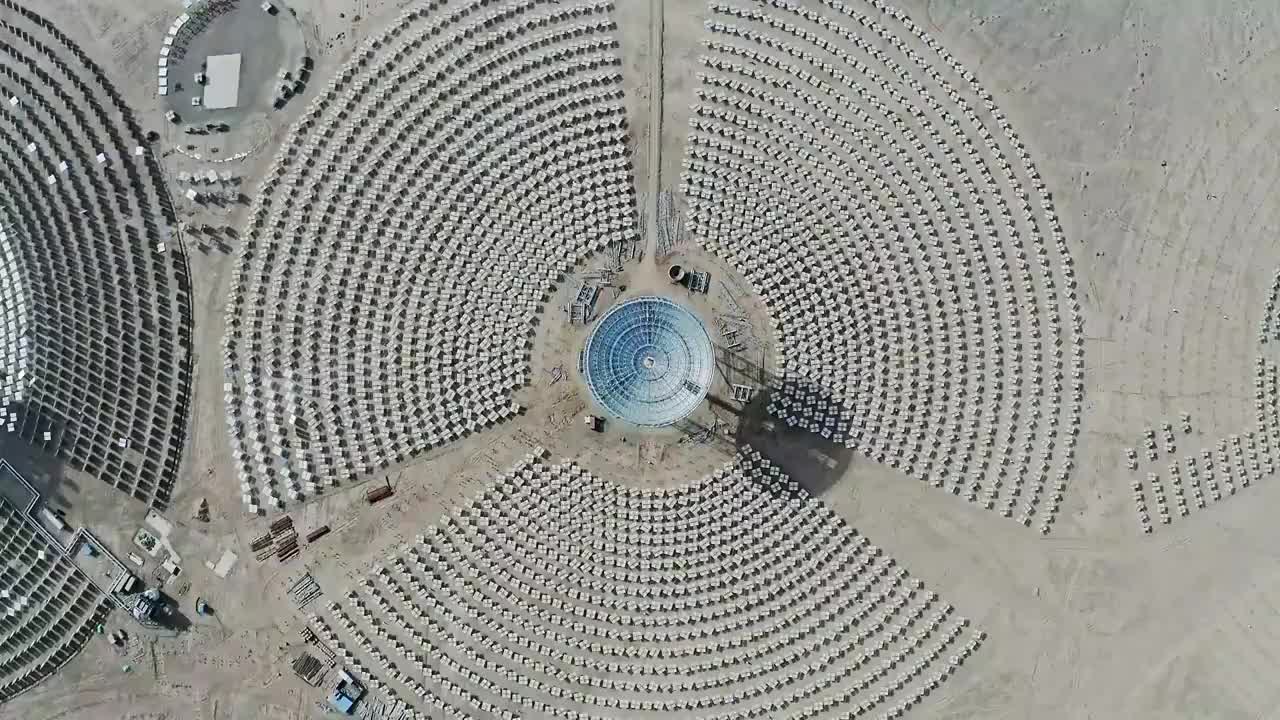 太阳能发电站,太阳能板视频素材