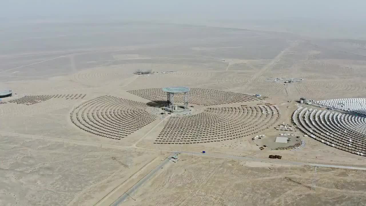 太阳能发电站,太阳能板视频素材