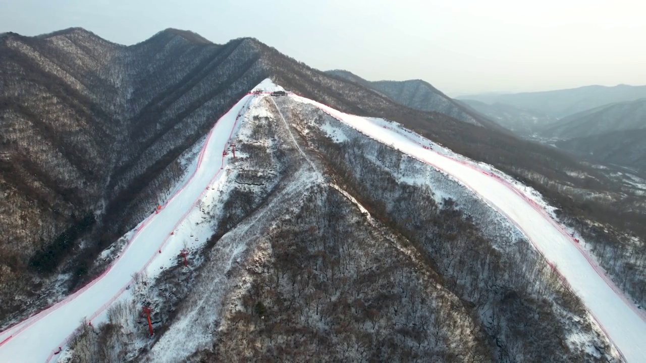 铜川照金国际滑雪场视频素材