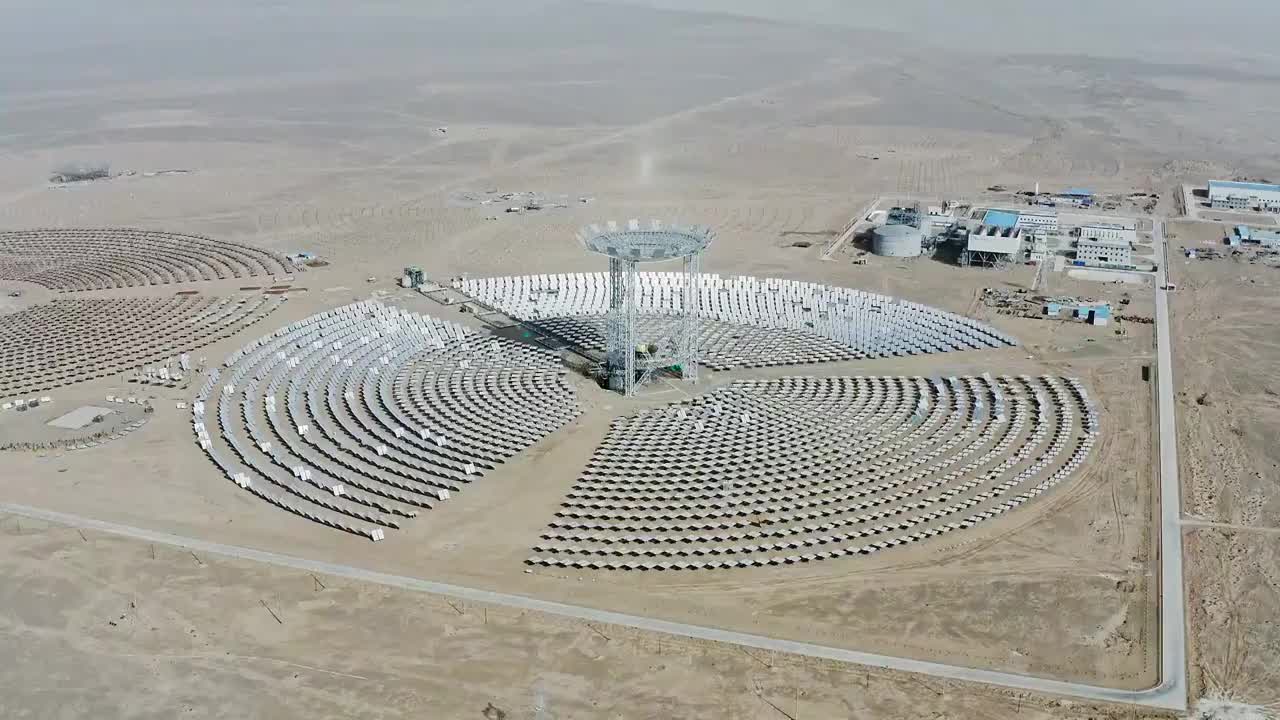 太阳能发电站,太阳能板视频素材