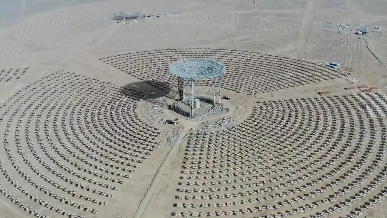 太阳能发电站,太阳能板视频素材