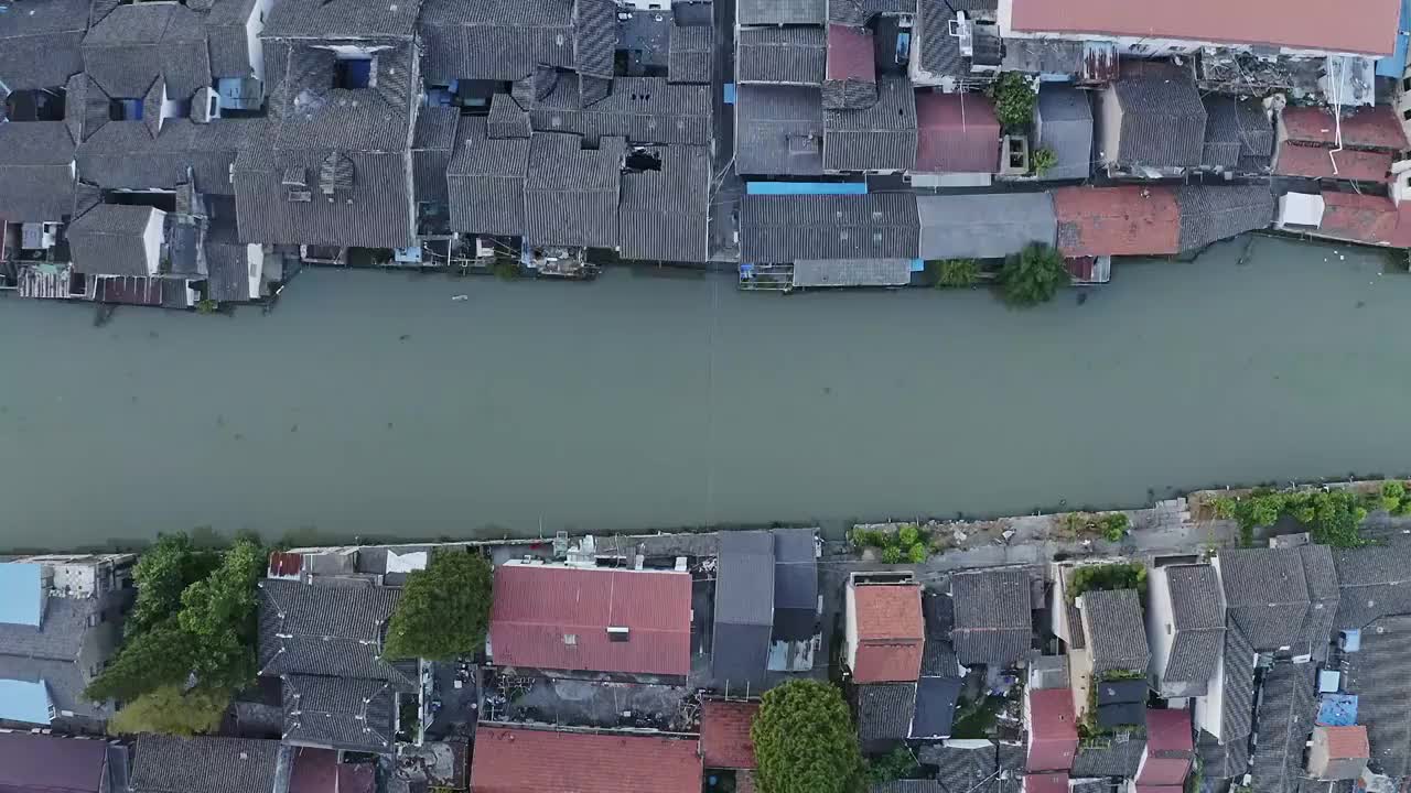 上海松江泗泾古镇风景视频素材