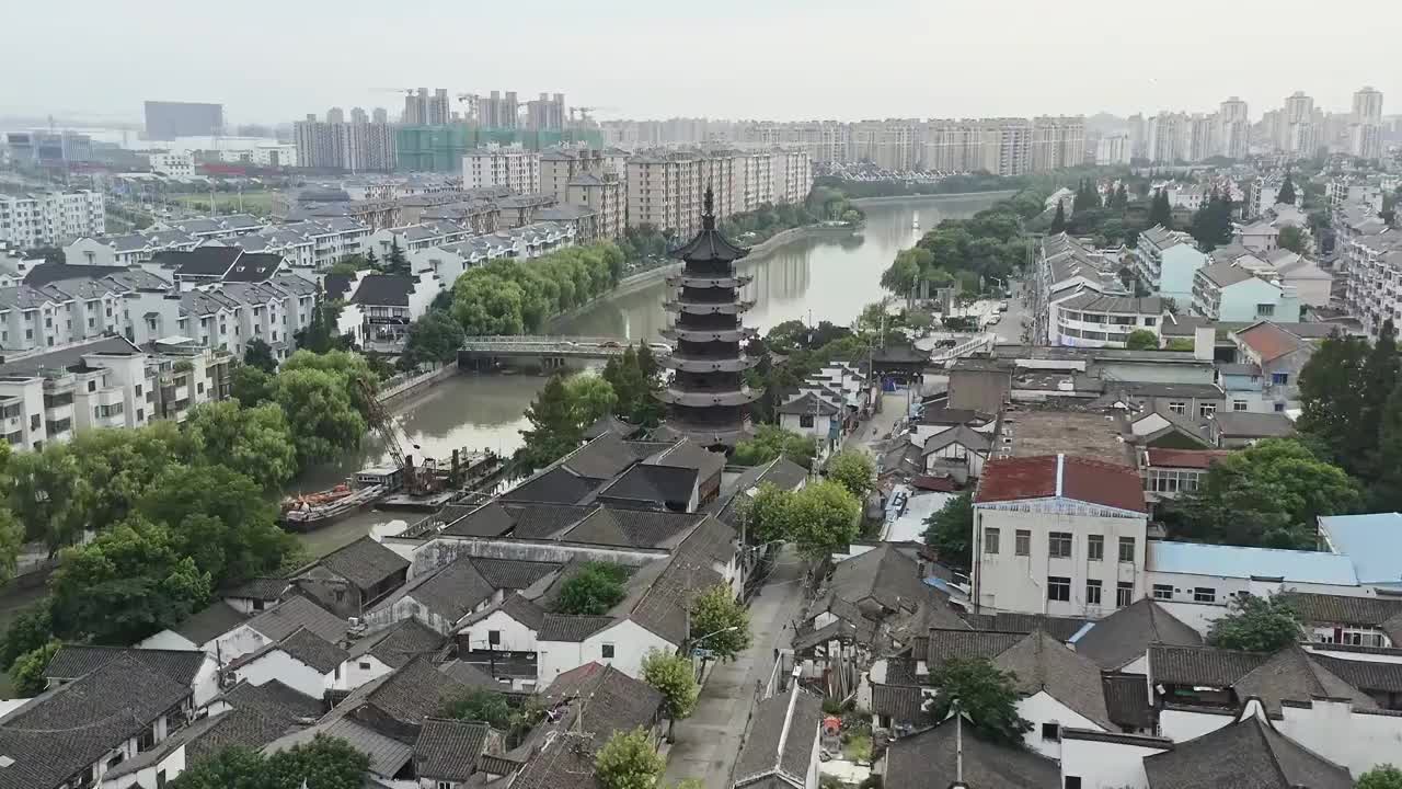 上海松江泗泾古镇风景视频素材