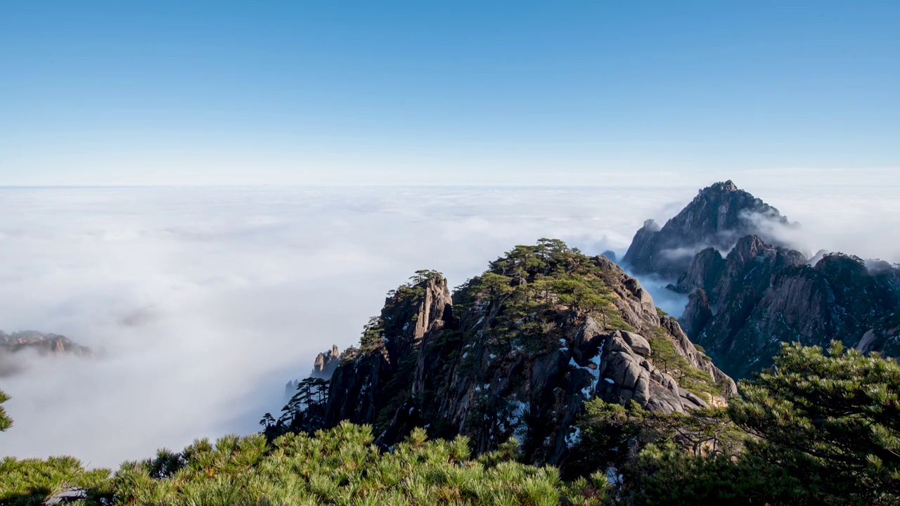 黄山云海视频素材