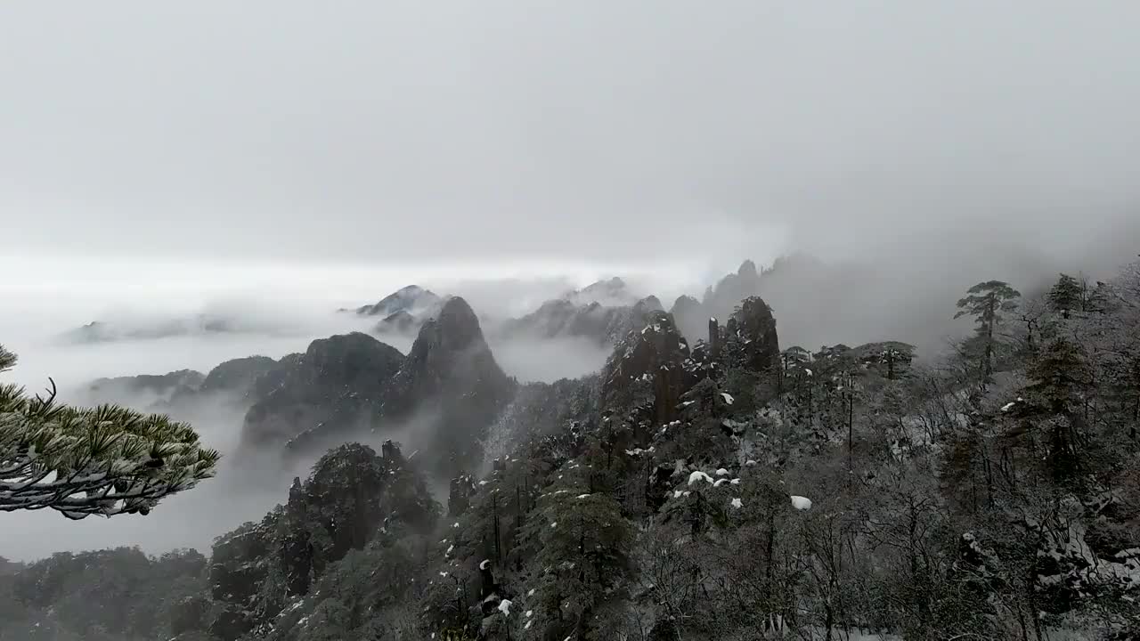 黄山云海视频素材