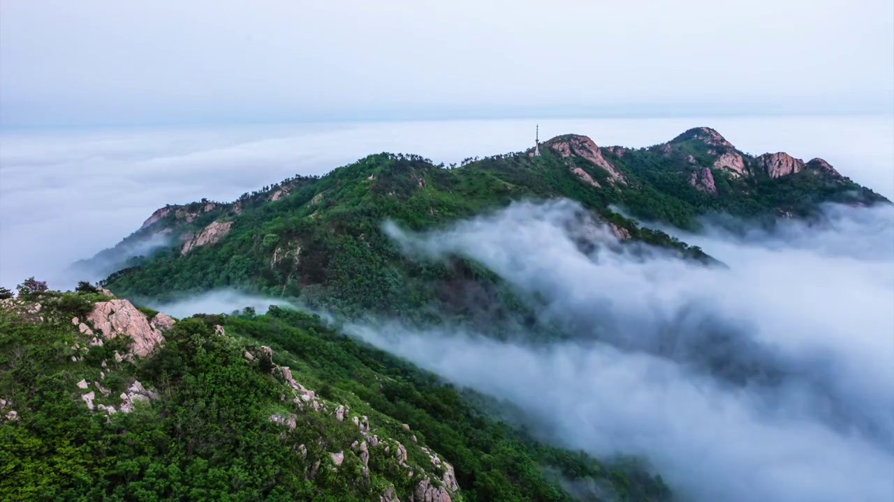 山顶上的云海视频素材