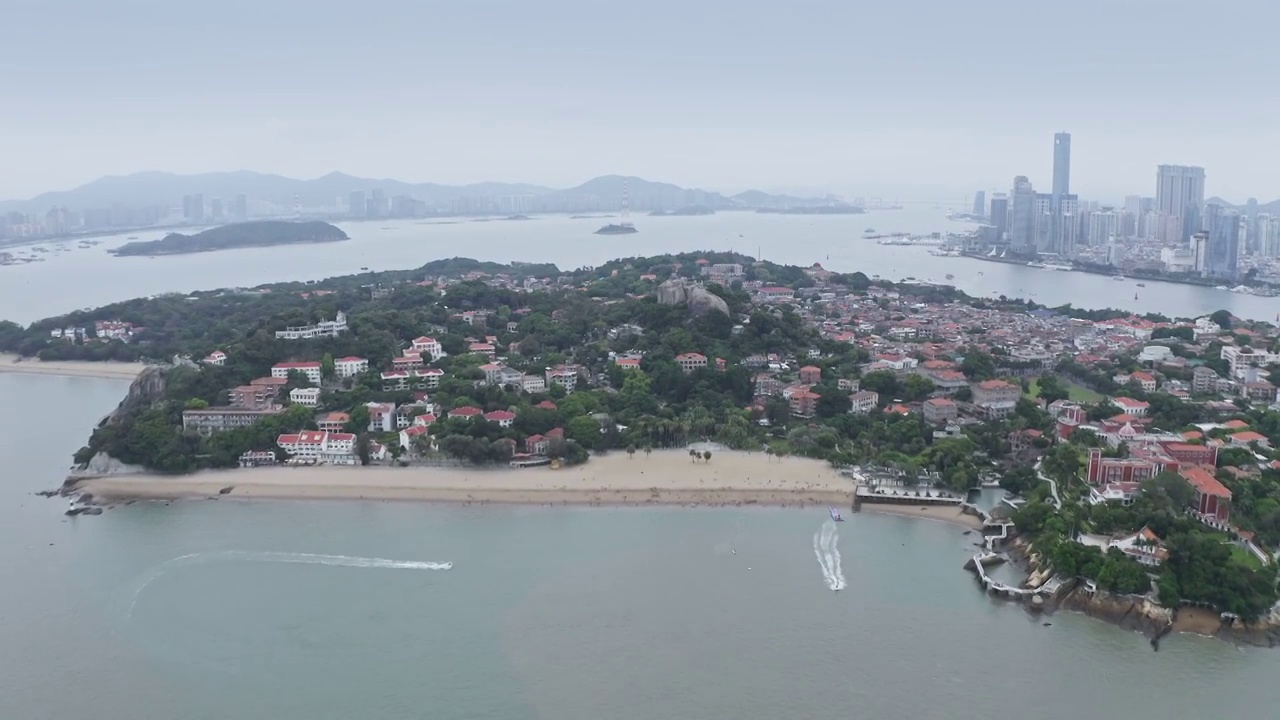 厦门鼓浪屿,港仔后沙滩风景区视频素材