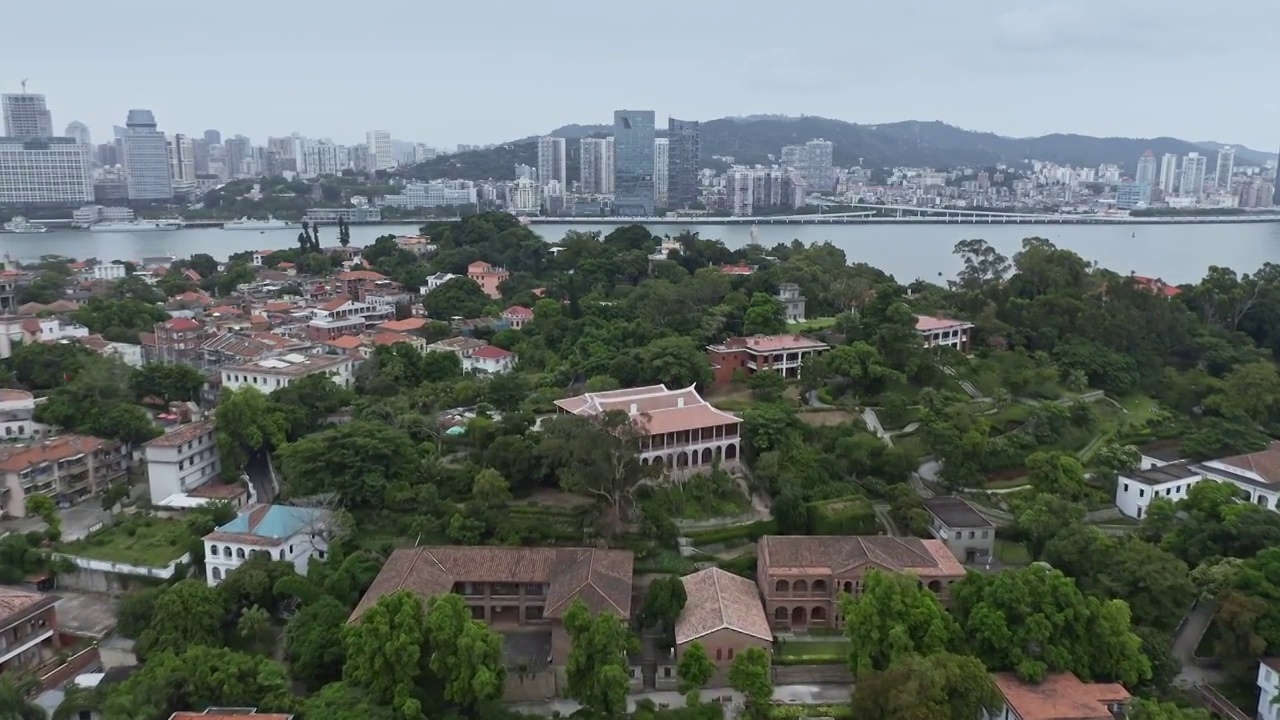 厦门鼓浪屿旧址建筑,世界文化遗产建筑视频素材