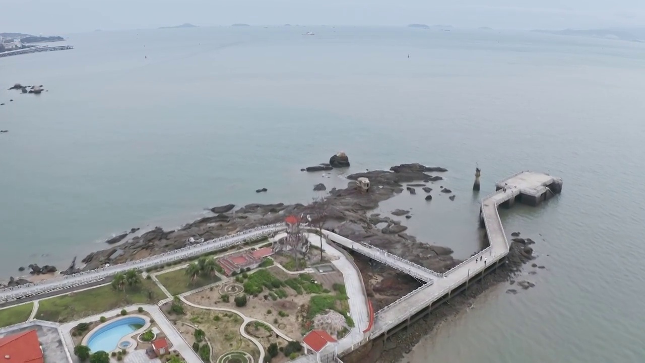 厦门鼓浪屿,观海别墅,观海园码头,鼓浪屿绸琴博物馆视频素材