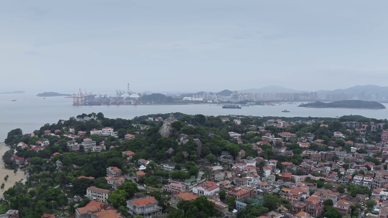 厦门鼓浪屿度假风景区视频素材