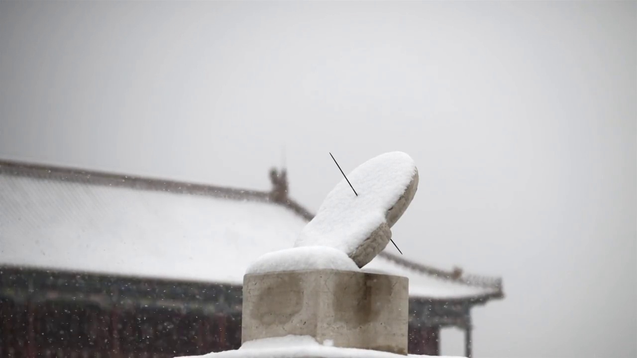 故宫春雪4K视频视频素材