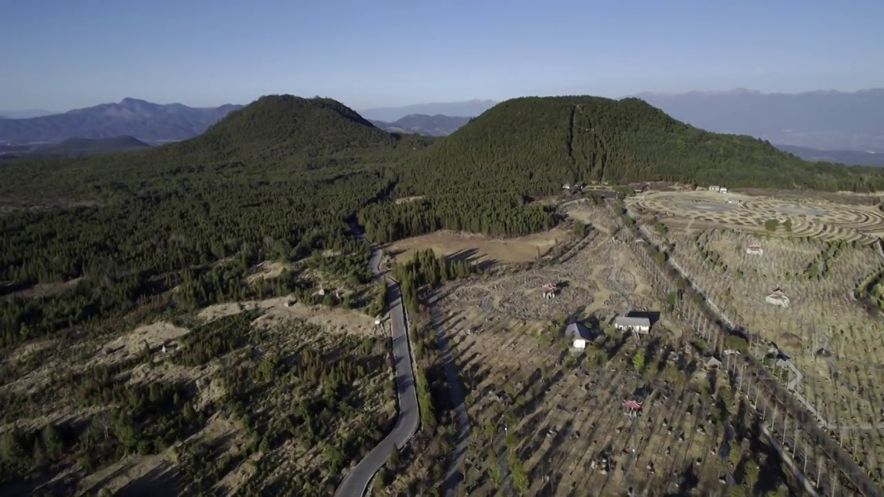 云南腾冲火山航拍素材视频素材