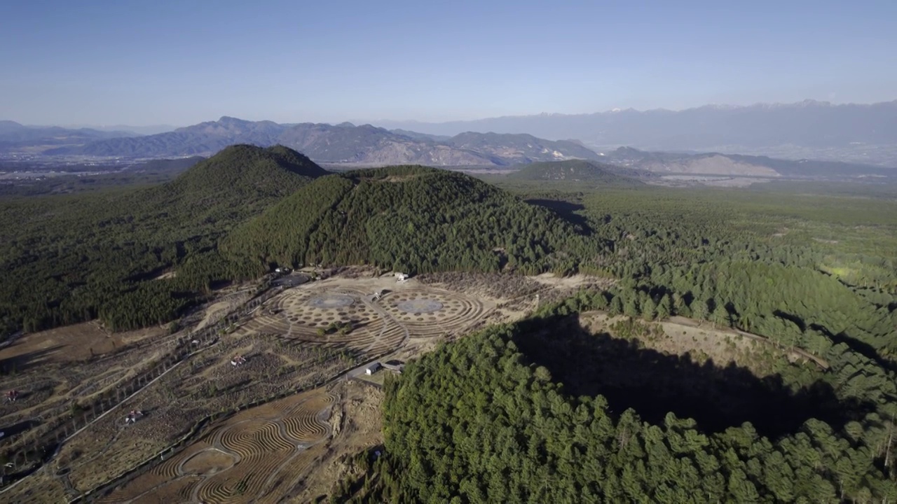 云南腾冲火山航拍素材视频素材