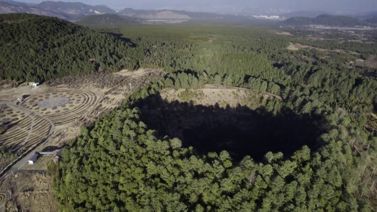 云南腾冲火山航拍素材视频素材