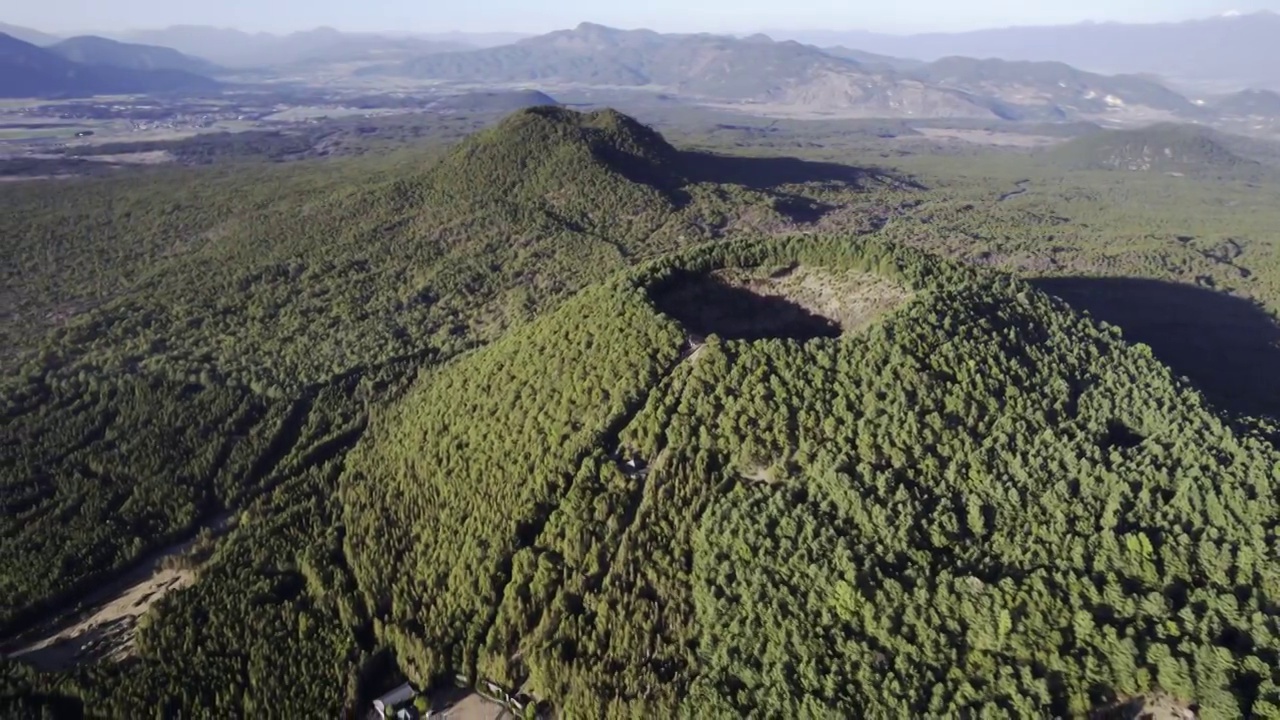 云南腾冲火山航拍素材视频素材