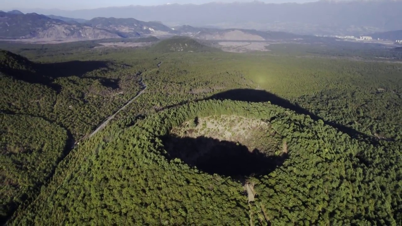 云南腾冲火山航拍素材视频素材