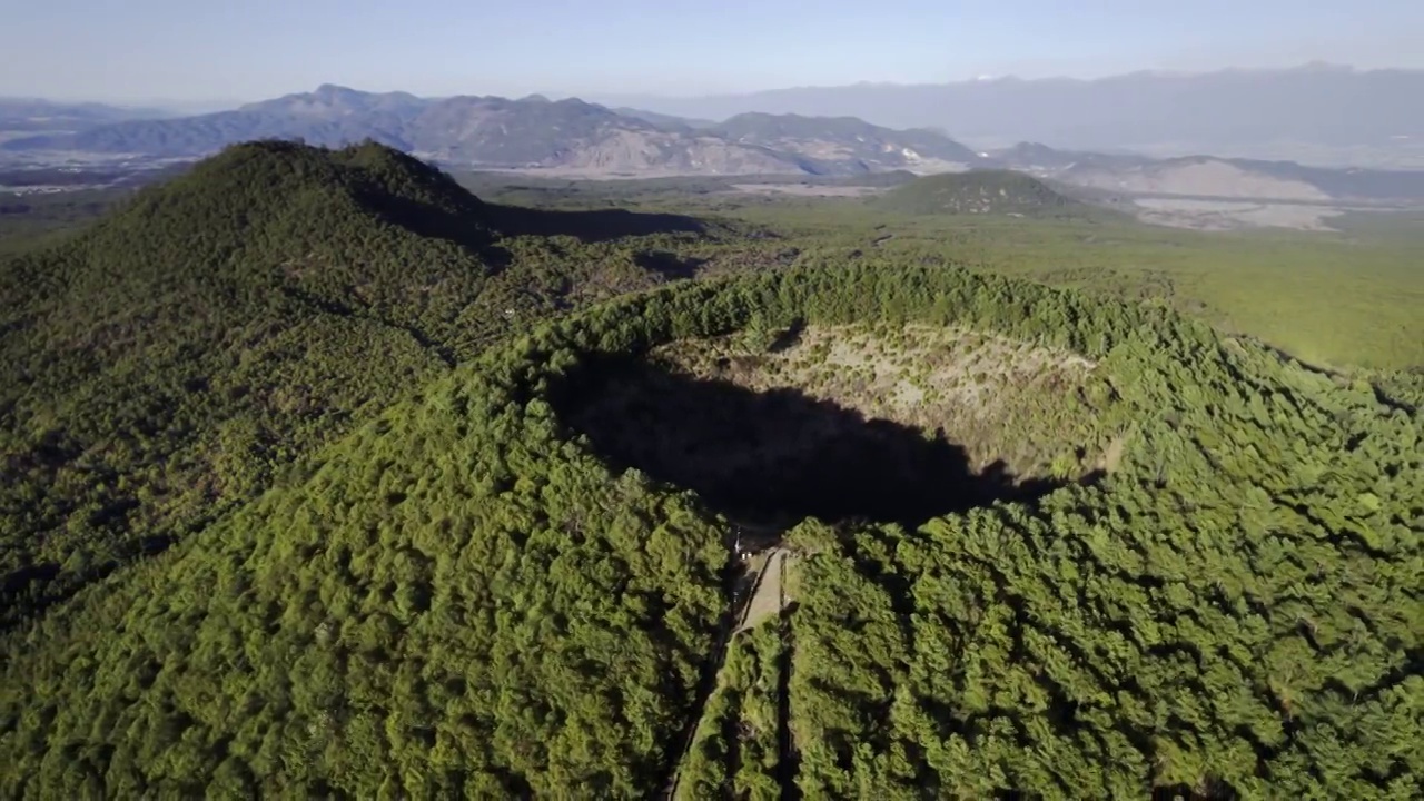 云南腾冲火山航拍素材视频素材