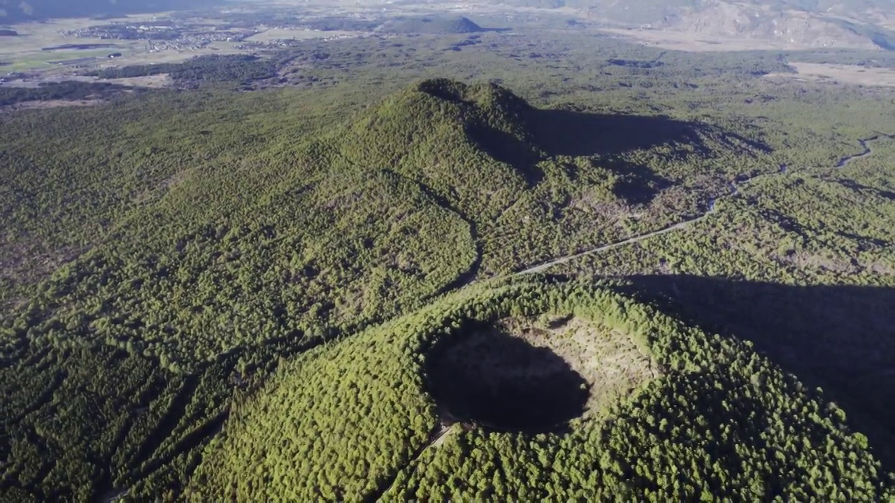 云南腾冲火山航拍素材视频素材