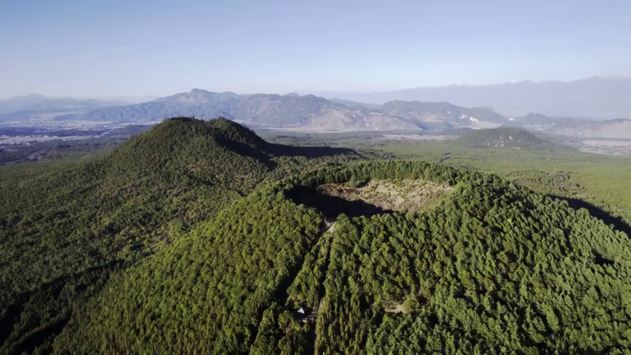 云南腾冲火山航拍素材视频素材