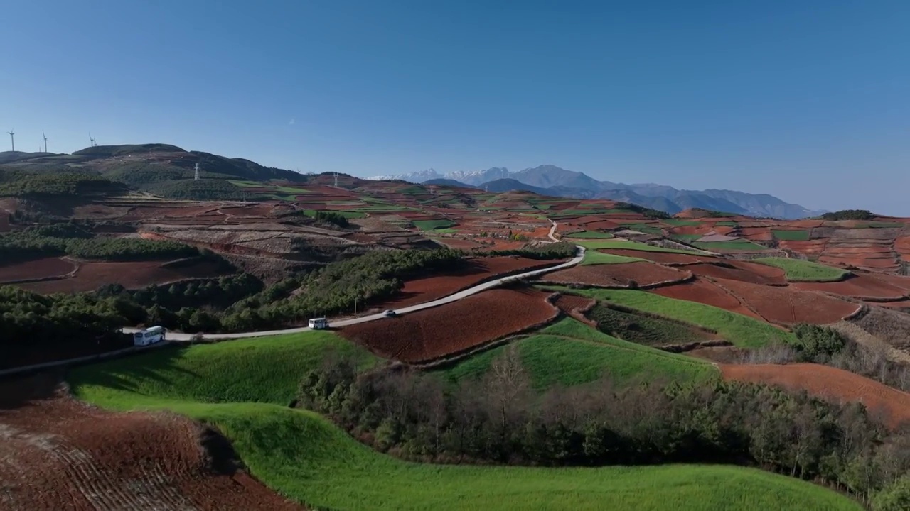 云南东川红土地视频素材