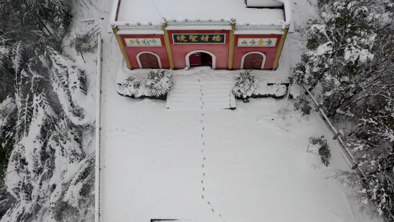 冰雪杨材圣境视频素材