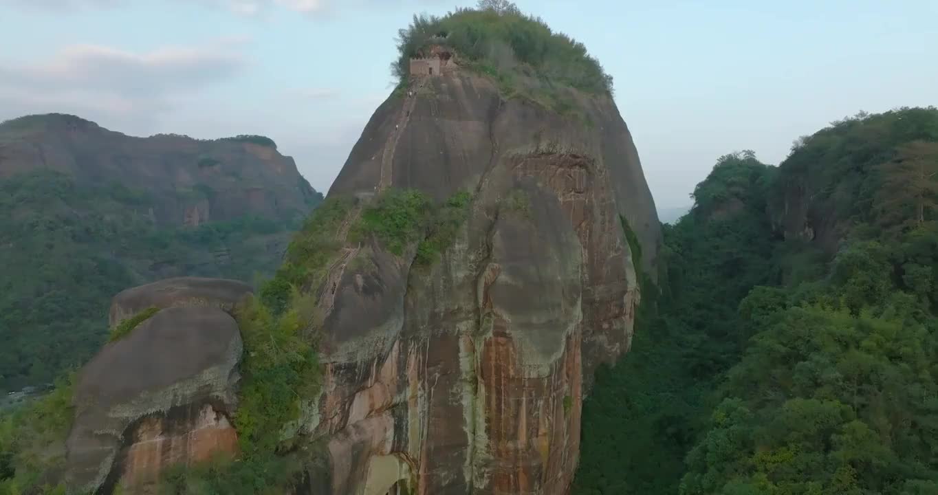 丹霞阳元山天梯视频素材