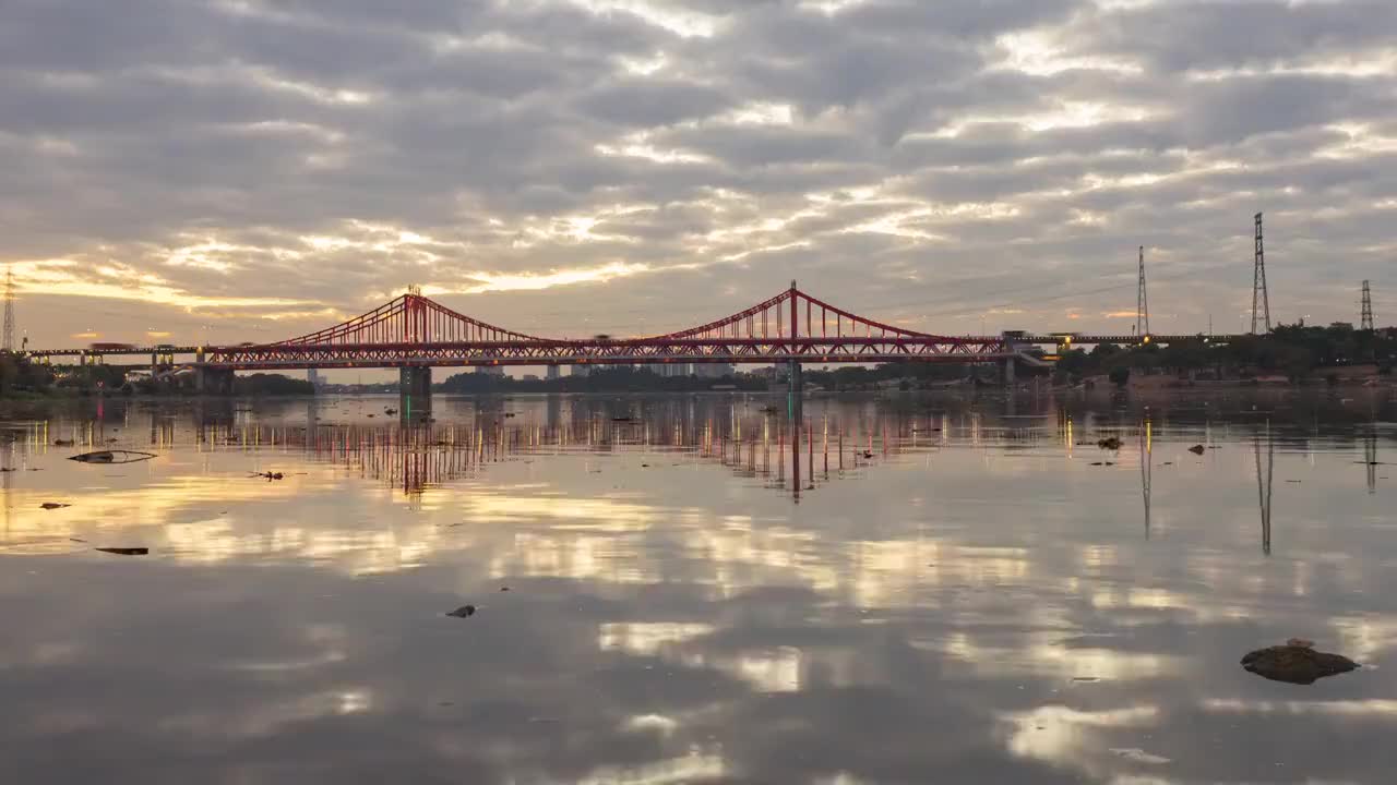 东莞市东江大桥延时夜景视频素材