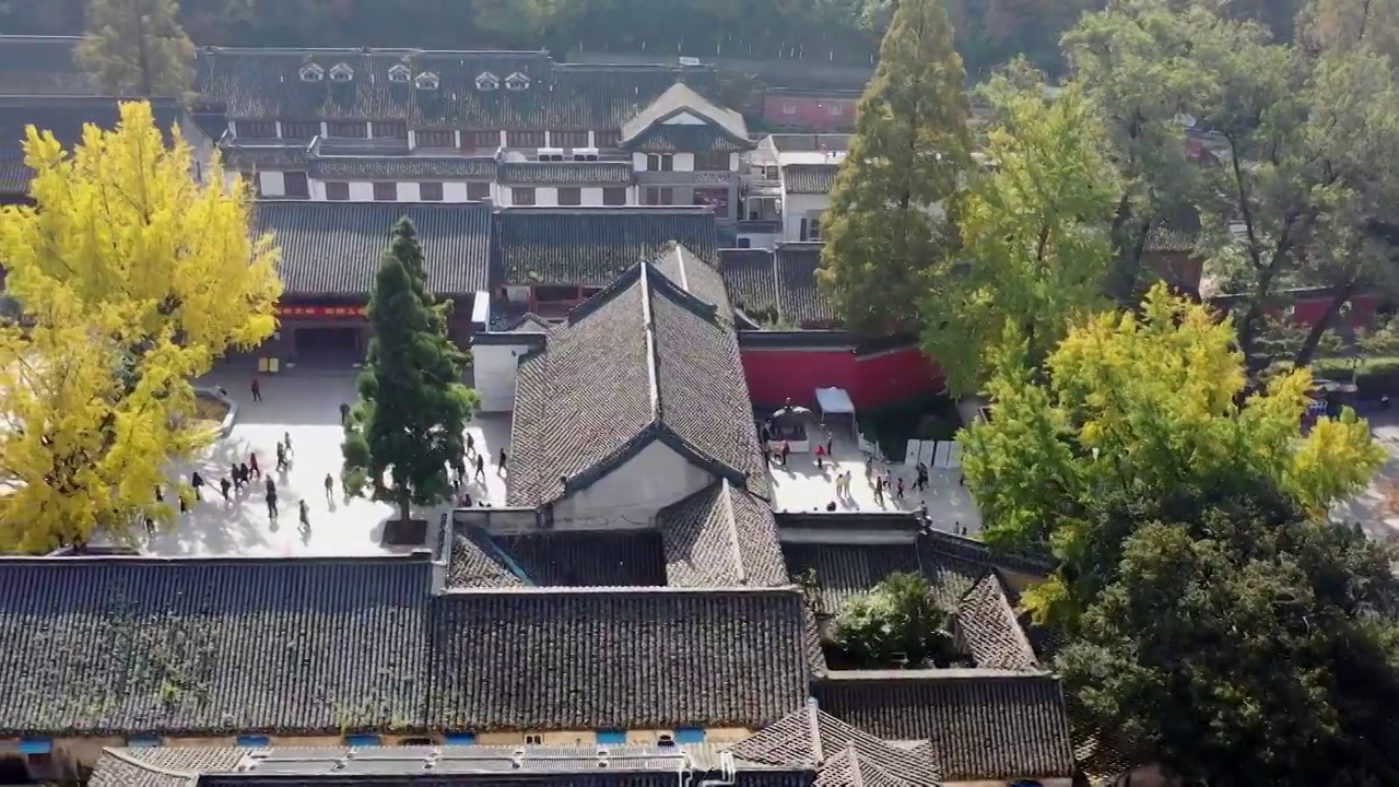 南京栖霞山栖霞寺秋季风光(合集）视频素材