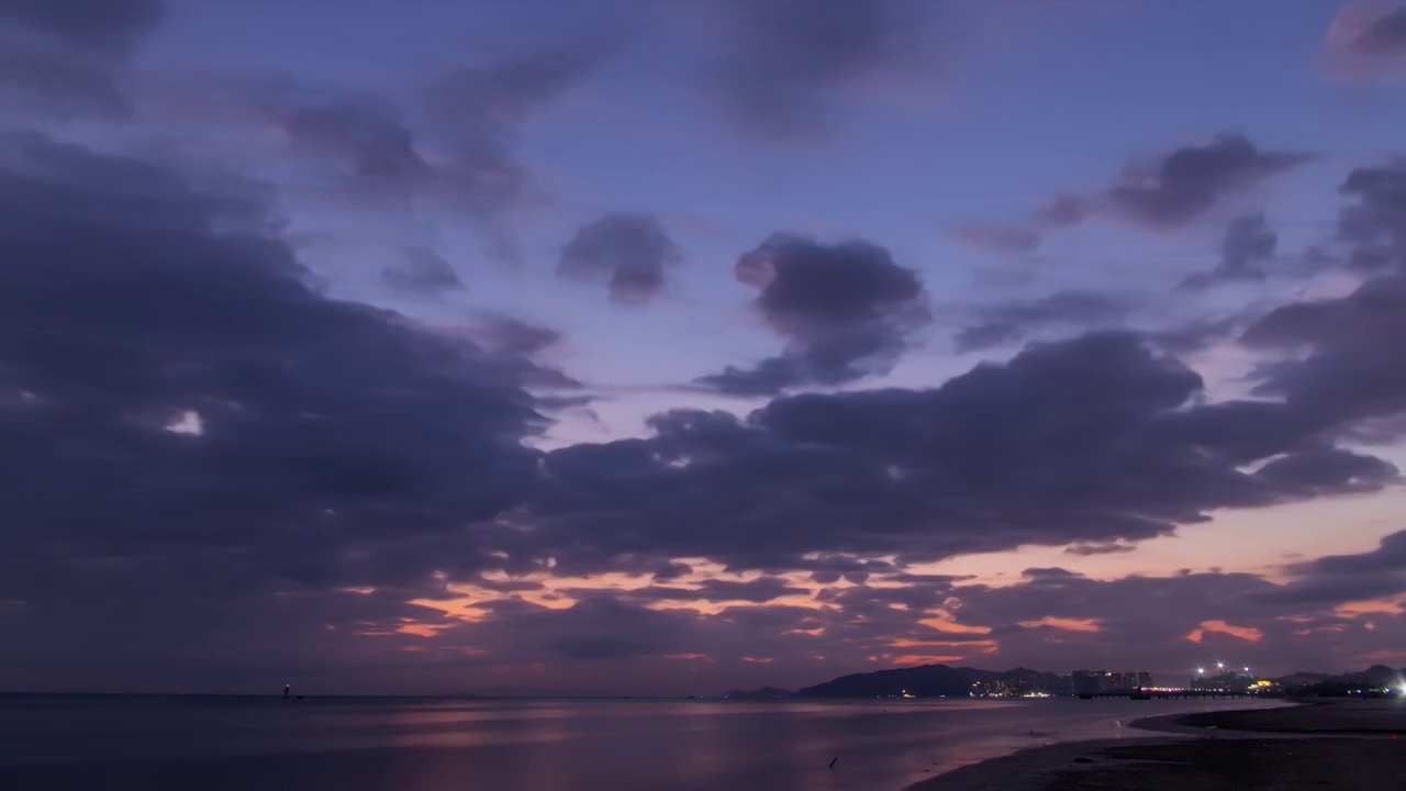 大海天空延时视频素材