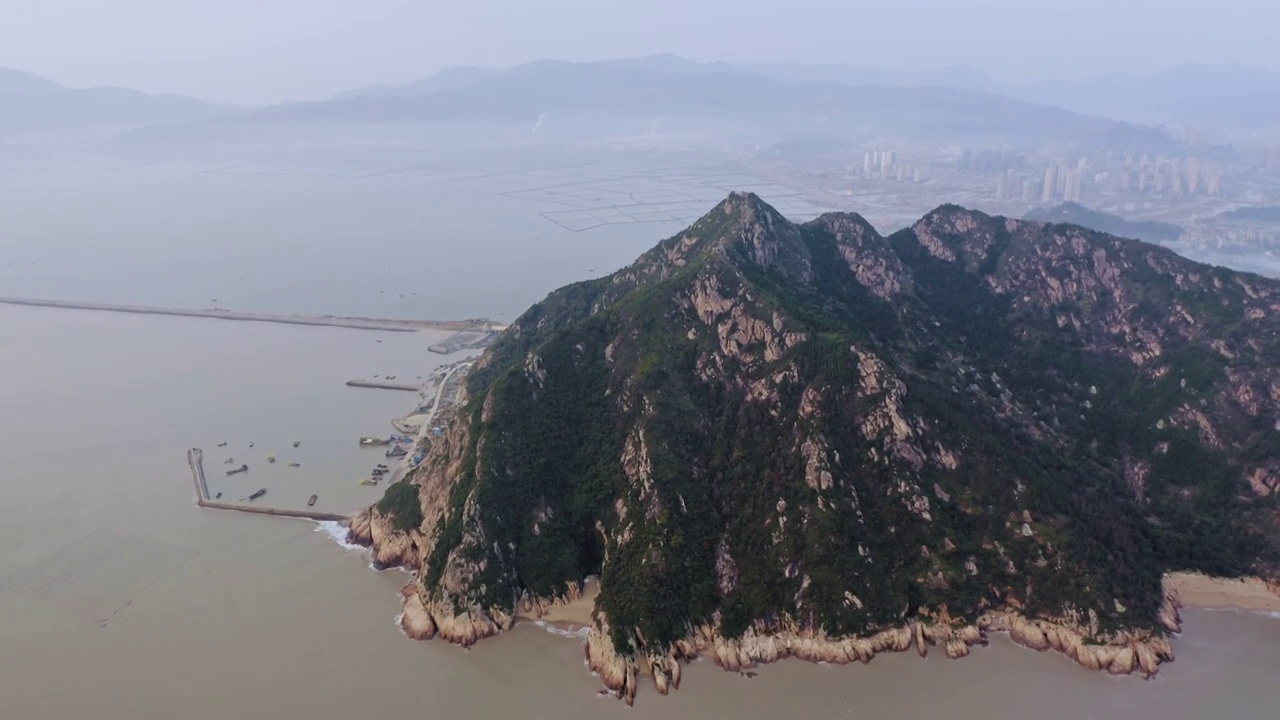 北岐滩涂,太阳坞滩涂,港口,码头视频素材