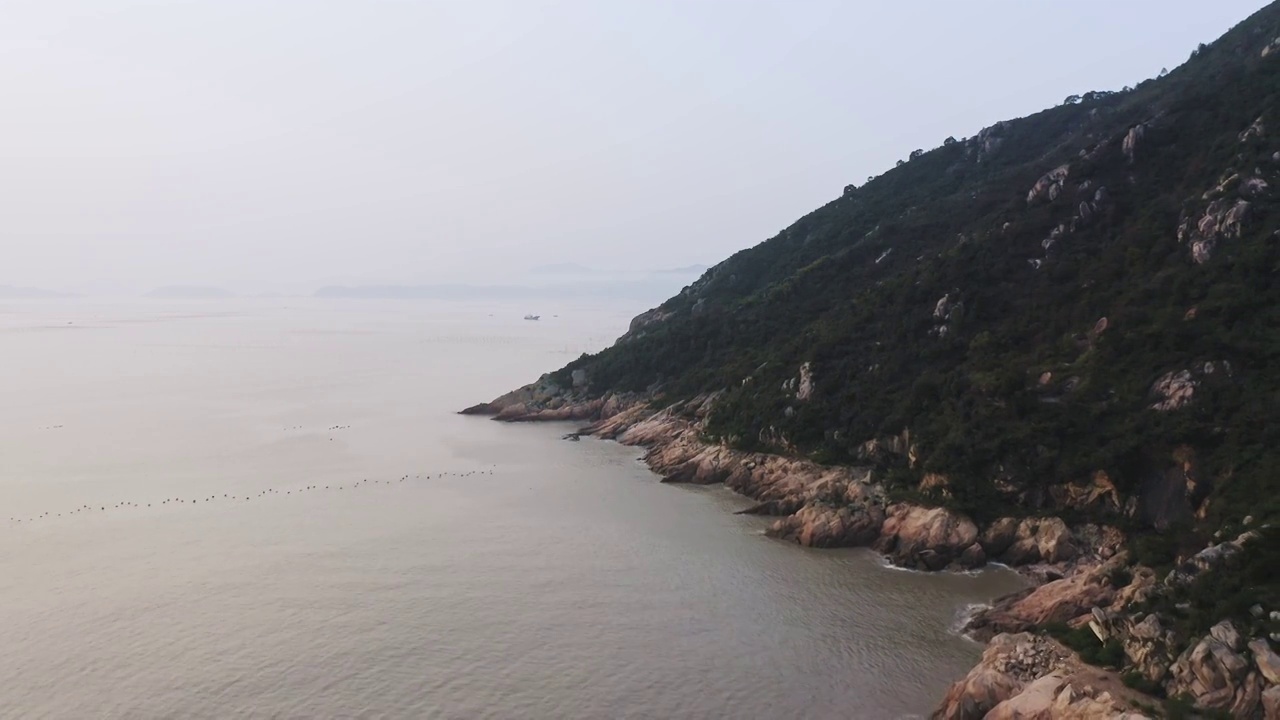 北岐滩涂,太阳坞滩涂,海湾风景视频素材