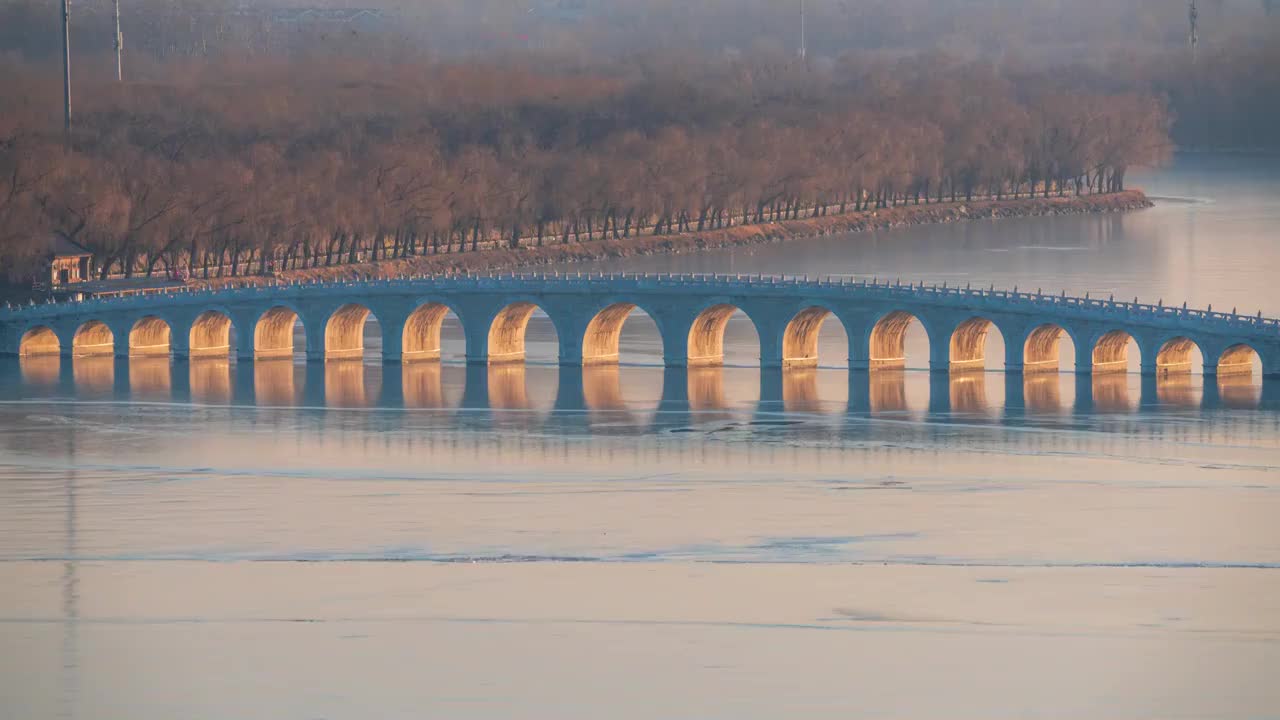 北京颐和园美景视频素材