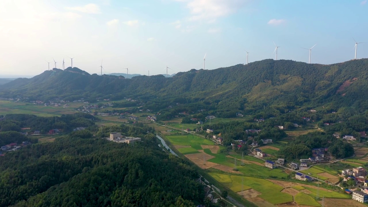 风力发电机组视频素材