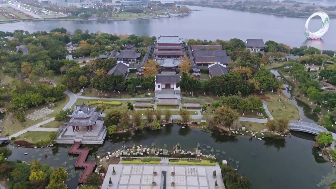 至圣祠,杏林书院,厦门园林博览苑视频素材