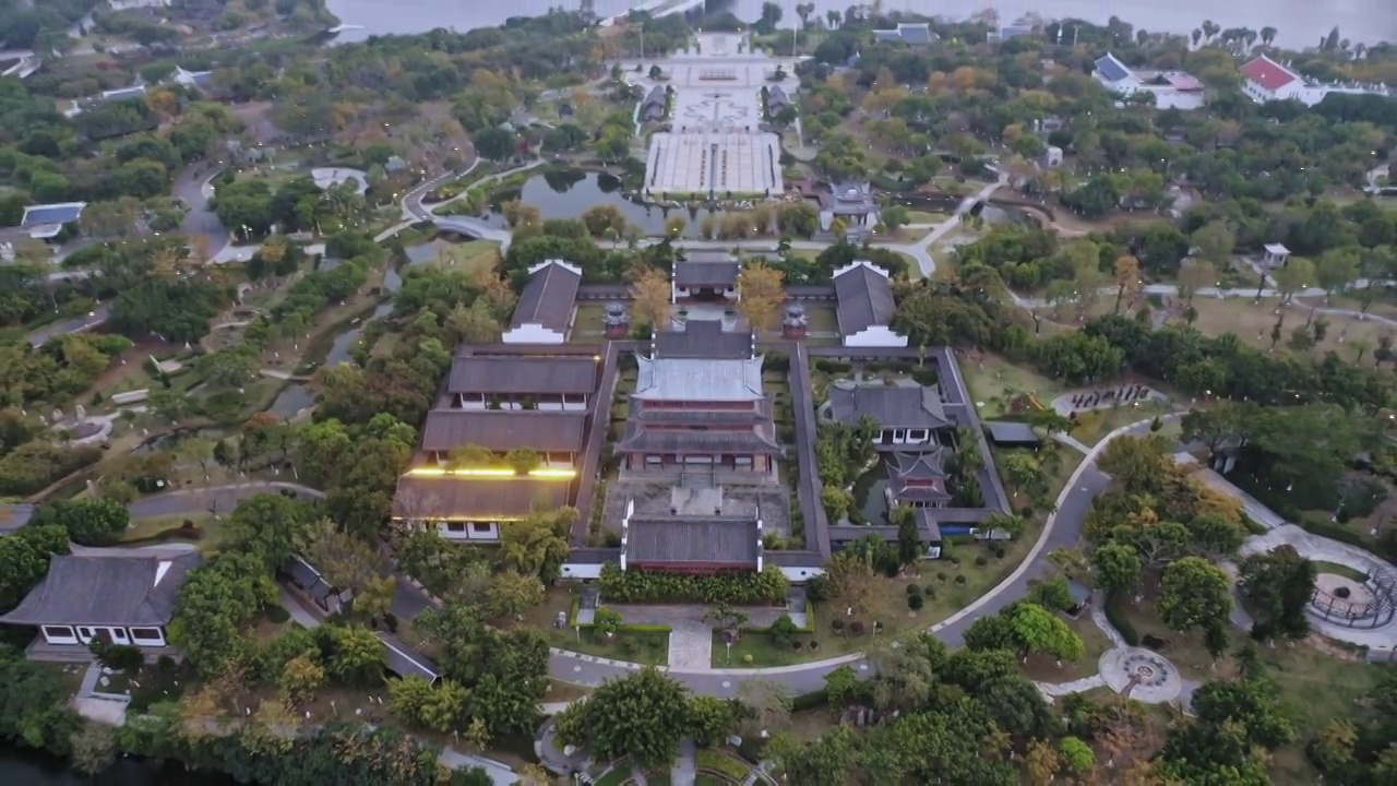 至圣祠,杏林书院,厦门园林博览苑视频素材