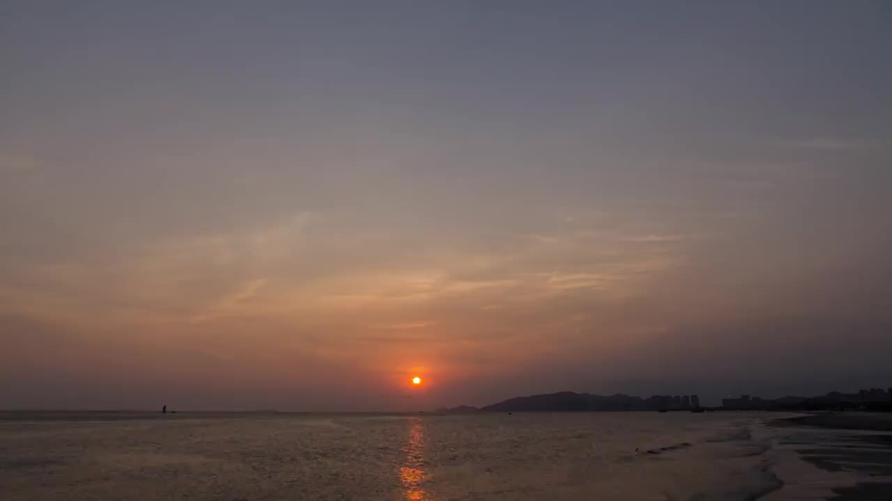 大海天空延时视频视频素材