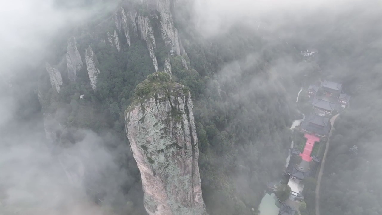 丽水缙云仙都景区 鼎湖峰视频素材