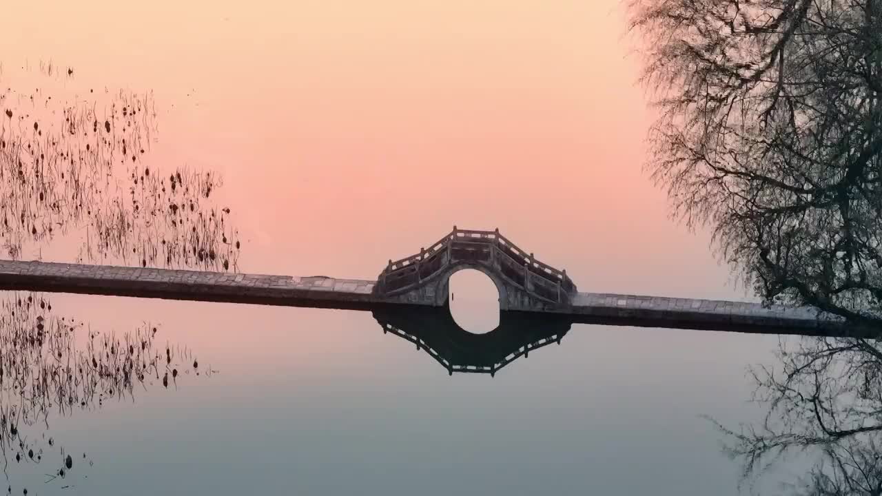 宏村日出视频素材