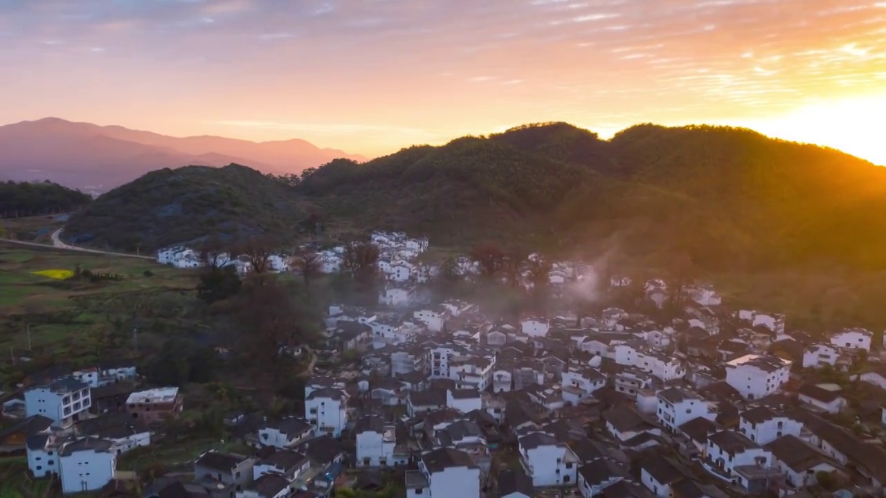 石城日出航拍延时视频素材