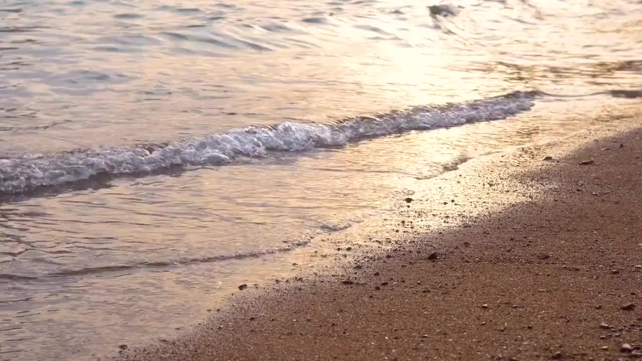 海边的浪花视频素材