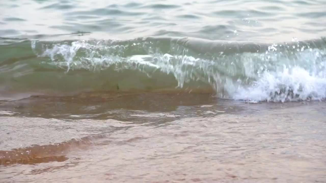 海边的浪花视频素材