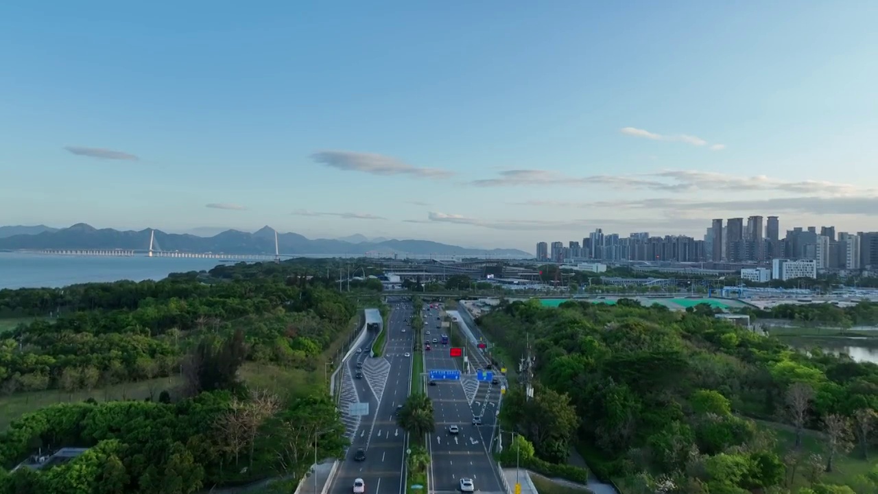 深圳市南山区人才公园风光视频素材