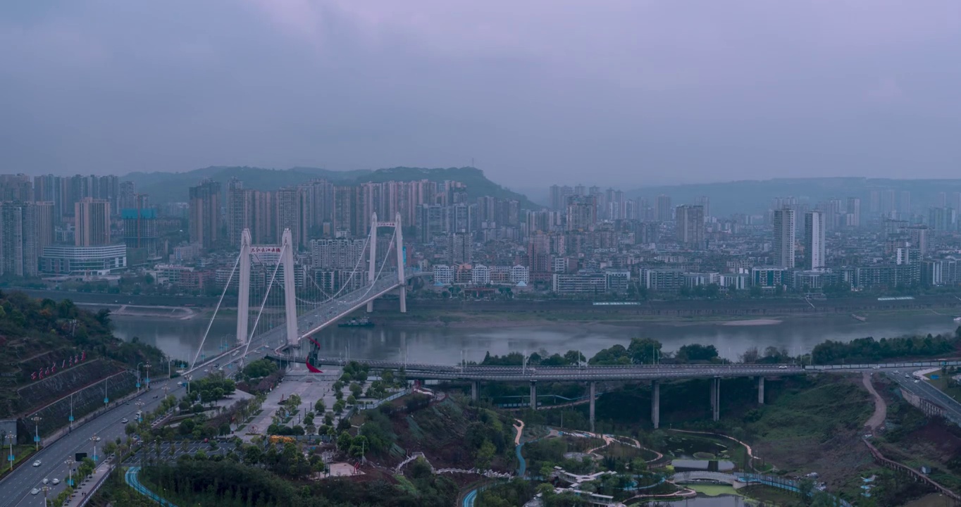 重庆江津：雨后风光美如画视频素材