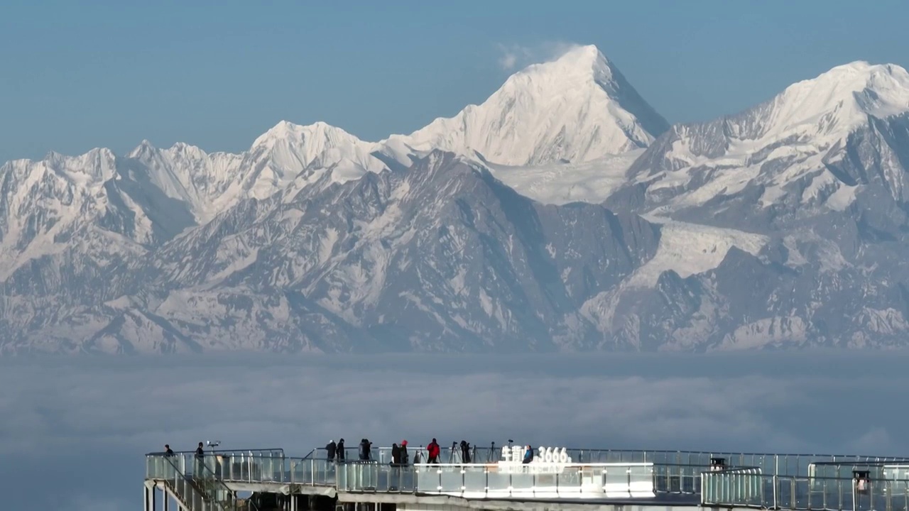 四川牛背山云海日出视频素材