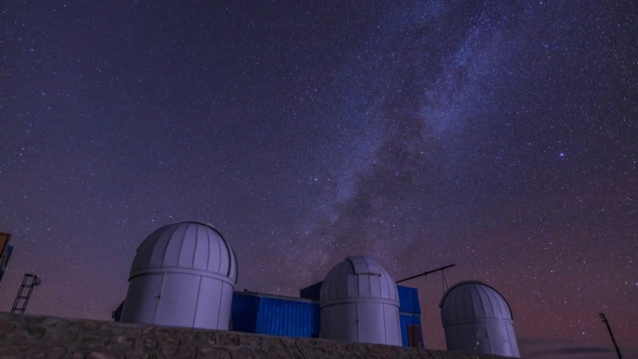 阿里天文台星空视频素材