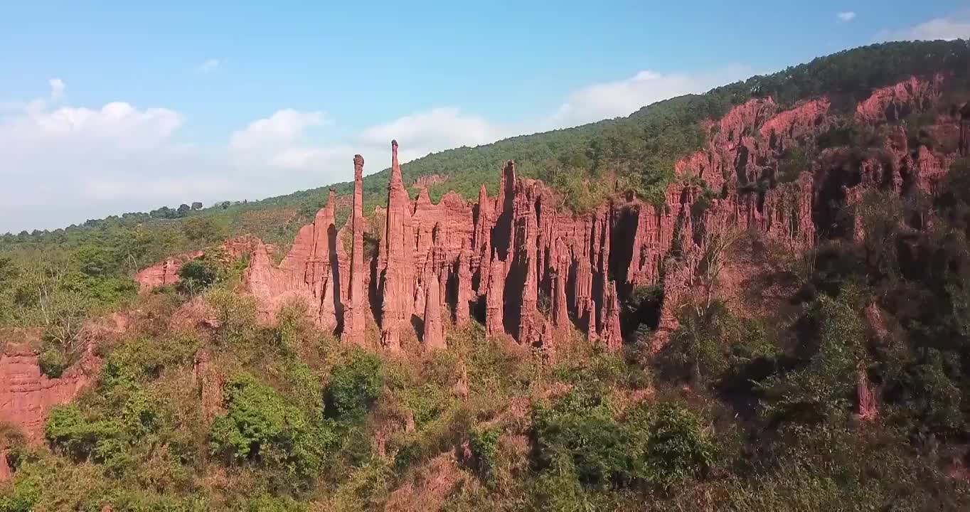 云南普洱景东文井土林视频素材