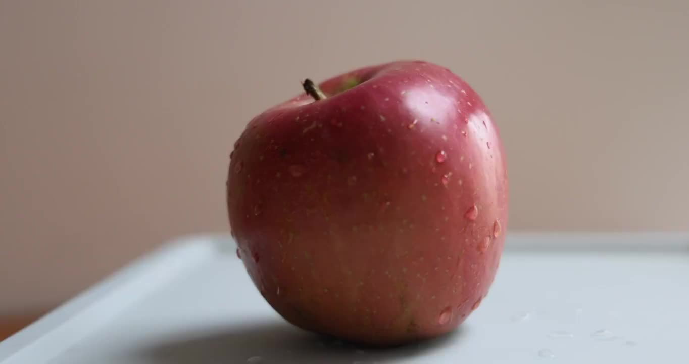 水果美食：红色的苹果视频素材