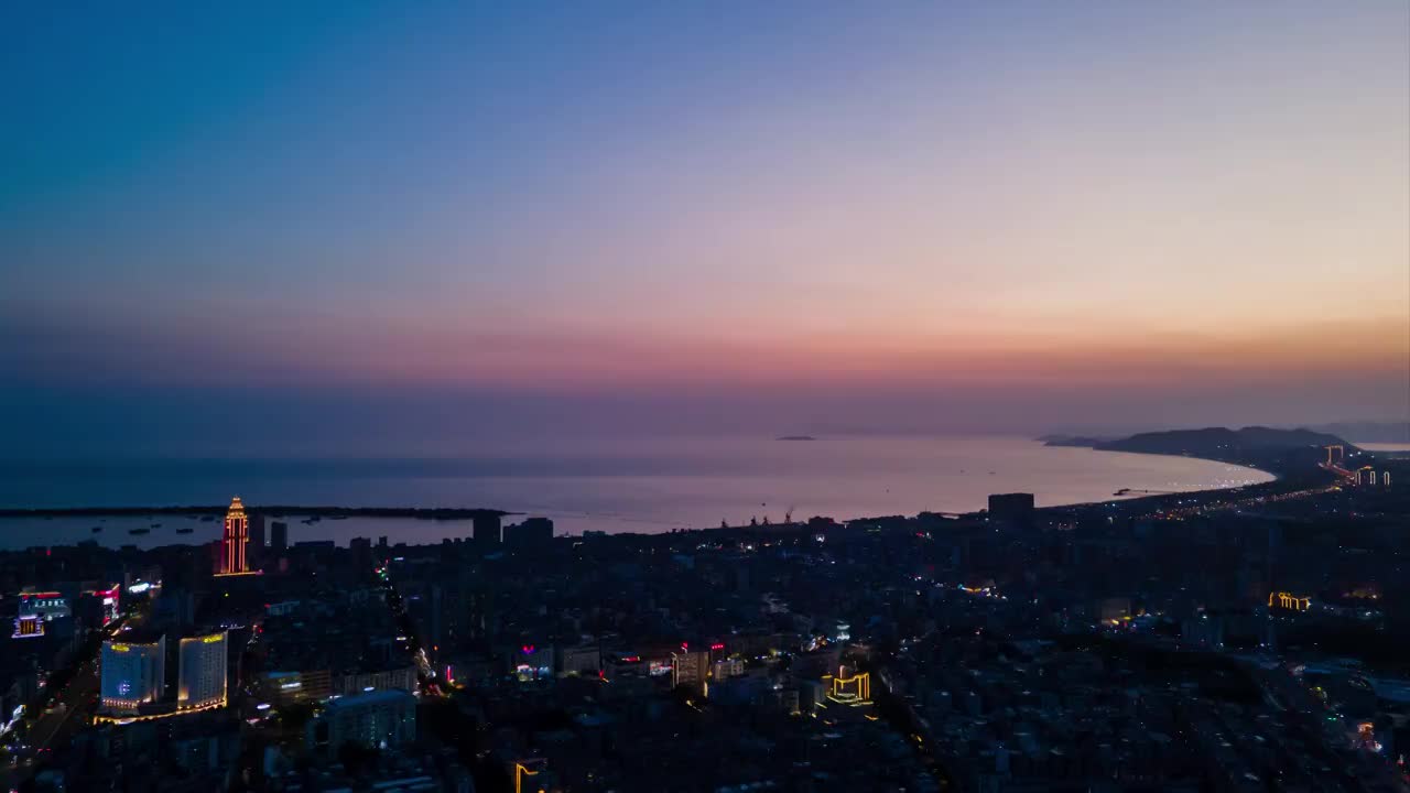 城市夜景延时视频素材